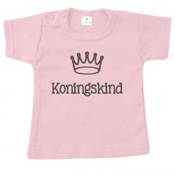 kort shirt roze koningskind